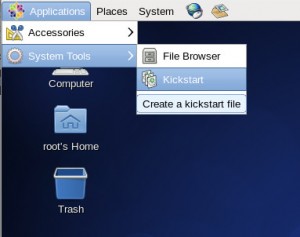 Run Kickstart Configurator Software