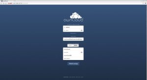 OwnCloud Web Configuration