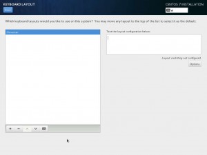 Install CentOS 7 - Keyboard Layout