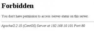 Problems Accessing Apache Server Status Page